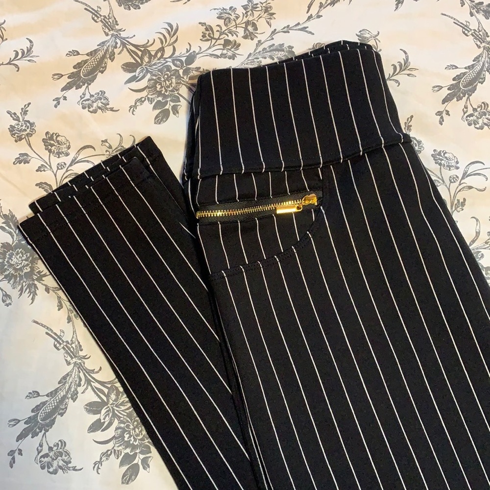 Stretchy pin stripe pants